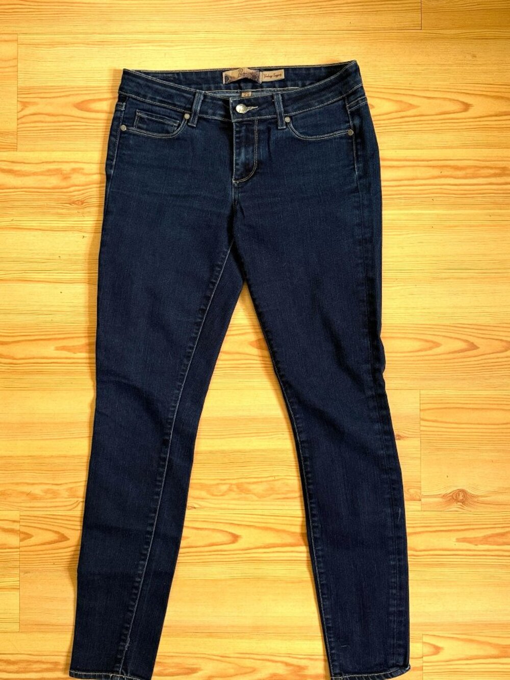 Skinny Jeans Dark Wash Stretch Jeggings Size 29 PAIGE Verdugo